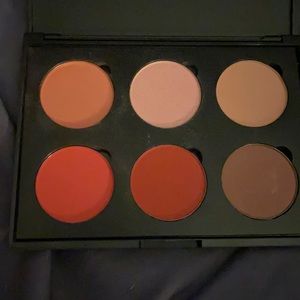 6 color blush palette